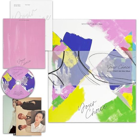 SEVENTEEN - 8th Mini Album [Your Choice] (OTHER SIDE Ver.) Photo Book + Lyric Book + CD-R + Postcard + Minicard + Unitcard + Photocard + 2 Pin Badges + 4 Extra Photocards