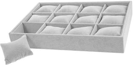 Cabilock Vassoio Espositivo Salvaspazio Per Orologi Cuscino Organizer Per Gioielli Porta Braccialetti Per Larredamento Della Casa