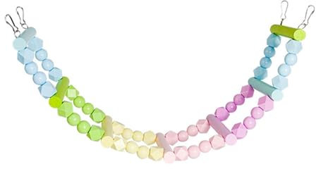 Baoblaze Vogelleiterbrücke, Kletterspielzeug für Haustiere, Spielständer für Papageien, Vogelkäfigzubehör für, Unzertrennliche, Hamster, 7 Leitern