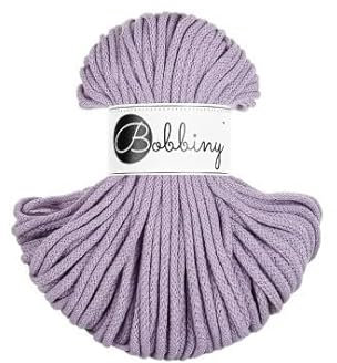 Premium Baumwoll-Flechtschnur - 5mm x 50m - Vielseitige Makramee-Kordel für Stricken, Weben, DIY-Basteln und Heimdekoration - Hochwertige Bunte Bastelschnur Flechtkordel - Lavender