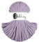 Premium Baumwoll-Flechtschnur - 5mm x 50m - Vielseitige Makramee-Kordel für Stricken, Weben, DIY-Basteln und Heimdekoration - Hochwertige Bunte Bastelschnur Flechtkordel - Lavender