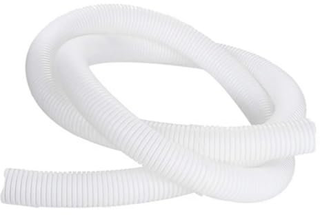 MOCNT Tubo Corrugado Coche Flexible Alambre Tubo Corrugado Cerrado Organizador de Cable Conducto Cables Gestión Protección Manguera Blanco Exterior 18mm Longitud 10Metros