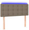 Tidyard LED Kopfteil für Bett, Kopfenden Betthaupt Bettkopfteil,für Bett,Wand,Schlafzimmer,Rückenlehne für Bett, Taupe 100x5x78/88cm Stoff1