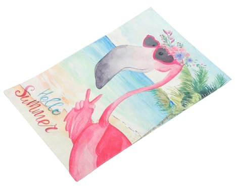 Sosoport Flamingo Gartenflagge Doppelseitig Bedruckt Dekorative Flaggen Für Zuhause Bar Café Geschäft