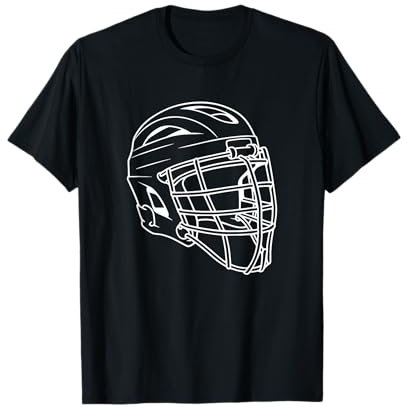 Lacrosse Helm Skizze Outdoor Sport T-Shirt