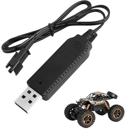 USB-Ladekabel für LiPo-Akkus, Akku-Ladekabel, USB Batterie Kabel ladegerät, Kabel, mit 3,6 V-3,7 V, SM-2-Pin-Stecker, für RC Toys ferngesteuerten Spielzeugen, Autos, Tanks, LKWs, Zügen, Booten