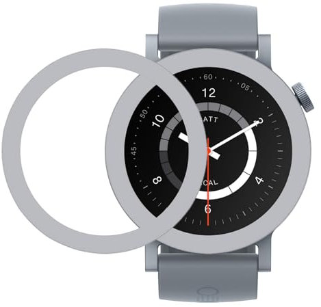 GIOPUEY Schutzring Kompatibel mit CMF Watch Pro 2, Bezel Ring Bezel Styling Lünette Schutz hülle, Schutzring aus Aluminiumlegierung aus Metall - F-Grey