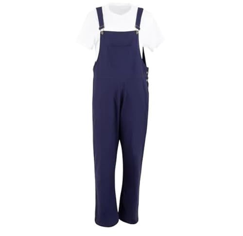 Southside Bib And Brace Dungaree Cotton Canvas Navy - Size M
