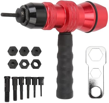 LOCADENCE Rivet Nut Tool Adapter, M3 M4 M5 M6 M8 M10 Portable Electric Rivet Nut Drill Adapter Tool Kit for Bike Car Boat Campervan