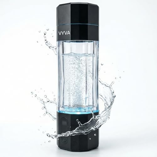 VYVA Hydrogen Water Generator Bottle (200ml) – Portable Hydrogen Water Maker, USB-C Rechargeable, Fresh Hydrogen On Demand, One-Button Use, Designed for Daily Hydration