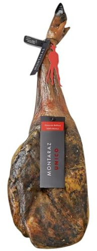 MONTARAZ® Paleta Iberica de Bellota 100% Raza Ibérica | Curación 24 Meses | Pieza Entera de 4,5-5 kg | Paleta Ibérica de Bellota 100% Calidad Gourmet | Sin Aditivos ni Conservantes