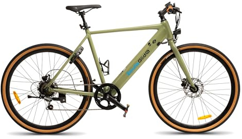 ZoulaGlide E Bike für Herren 28 Zoll, 128km Reichweite | Abnehmbarem Akku, Leichter Aluminiumrahmen 19kg, 25km/h, 7-Gang, Hydraulische Scheibenbremsen, TFT Display
