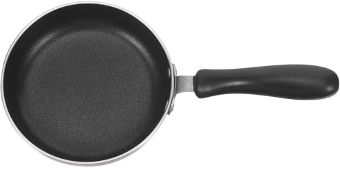 Luxshiny Mini Poêle Antiadhésive pour Œufs en Alliage D'aluminium, Facile à Nettoyer, pour Préparation Petit-déjeuner et Voyage, Poignée Résistante la Chaleur