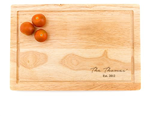Personalised Chopping Board for Couples - Wooden Cheese Board - Slate Serving Platter - Personalised Family Gift - New Home Gift for Couples Newlyweds