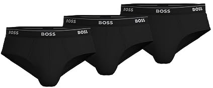 BOSS Men's Cotton 3 Pack Pure Cotton Briefs