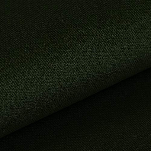 novely® Passau | 1 lfm | samtig weicher Chenille Möbelstoff in 26 Farben | Polsterstoff (14 Dunkelgrün)