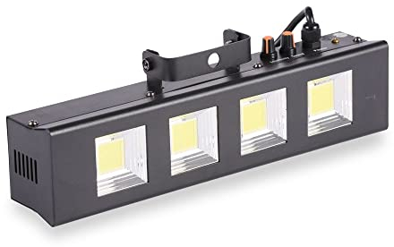 ETEC Professional LED Stroboskop PRO 4x50 Watt COB Blitzer Strobe DJ Effekt Party Disco Club Event Dimmbar Veranstaltung Bühnenbeleuchtung Licht