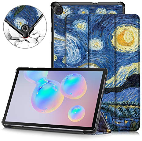 TOPCASE Hülle für Lenovo Tab M10 FHD Plus 2020 (TB-X606F/TB-X606X), Schlank Slim Hülle Schutzhülle mit Standfunktion mit Auto Schlaf/Wach, Sternenklarer Himmel