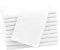 ZOLLNER Set de 10 Serviettes pour invités, Motif gaufré, env. 30x50 cm, Blanc