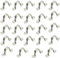 BDHI 24pcs 25mm Pipe Strap Clamp 304 Stainless Steel Saddle Clip Tube Strap U Shaped Pipe Clamp Two Hole Tube Strap Tension Clips Hose Clamp for Water Pipe and Gas Pipe(Y71-24)