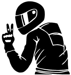 Aublinto Auto Aufkleber Decals,Respect for Bikers Auto Dekorativer Aufkleber Auto Aufkleber Abdecken Kratzer Motorräder Aufkleber Laser Dekorations Aufkleber für Fahrzeug Motorrad LKW Vans SUV