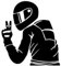 Aublinto Auto Aufkleber Decals,Respect for Bikers Auto Dekorativer Aufkleber Auto Aufkleber Abdecken Kratzer Motorräder Aufkleber Laser Dekorations Aufkleber für Fahrzeug Motorrad LKW Vans SUV