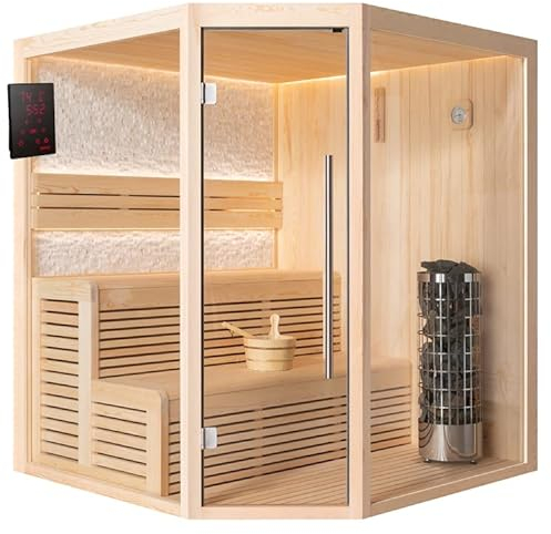 AWT AQART WATER TECHNOLOGY Sauna E1811A Pinienholz/180x180/9kW Cilindro