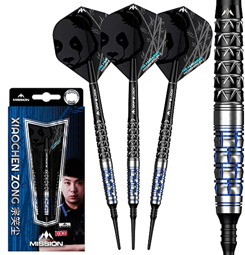 Mission Xiaochen Zong Black & Blue PVD 95% Softdarts 21 Gramm