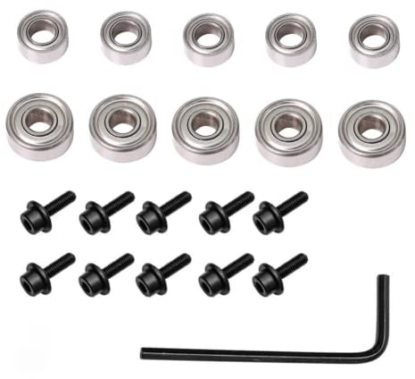 Ersatz-Kugellager für Oberfräsen-Bit, 10 Stück Kugellager in 2 Größen,Reparaturzubehör, Werkzeug-Set, 10 Stück