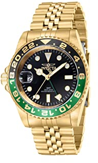 Invicta Pro Diver 43973 Herren Uhr - Wasserdicht - Analog - Quarzuhrwerk - Edelstahl mit schwarzen zifferblat - 42mm