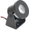 VBLED® 1W Mini Aufbaustrahler - Rotier- & Schwenkbar - 80lm warmweiß 12VDC, Aluminium in schwarz Dimmbar