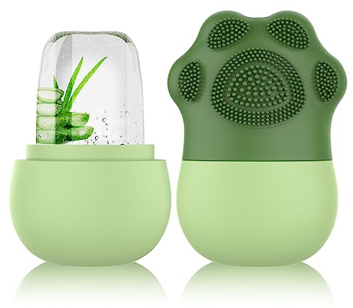 GeeRic Ice Roller,Silikon-Eis Gesichtsreinigungsbürste,GesichtGesichtsmassag,Facial Eisroller, Gesicht Straffung, Anti-Aging Falten Straffen Dunkle Ringe Reduzieren Muskelkater