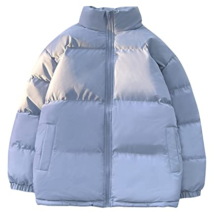 KONG JIMFAN Sweatjacke Herren Trachtenshirt Herren Herren-Jacken Waterproof Jacket Winterjacke Grün Strickmantel Fahrrad Jacke Für Herren Regen Fahrradponcho Herren Steppjacken(Hellblau,L)