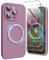 SURPHY für iPhone 15 pro max Hülle Silikon (6,7) kompatibel mit MagSafe mit Displayschutzfolie & Vollständiger Kameraschutz, Handyhülle iPhone 15 pro max Case mit Magnete, Flieder Lila