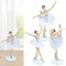 Fahibin 3pcs Ballerina Ballet Girl Cake Topper Figures,Ballerina Figurines Birthday Cake Decoration,Ballerina Figurines Birthday Cake Decoration,for Decorating Cakes And Desserts, White
