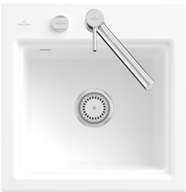 Villeroy & Boch Subway Style 50 S Stone White - 335A 02 RW Keramikspüle Excenterbetätigung