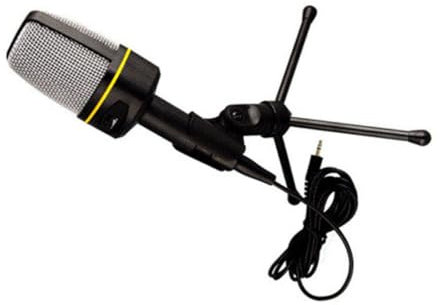 SAFIGLE Micrófono De Computadora con Ajustable 3.5 Mm para Grabación y Karaoke