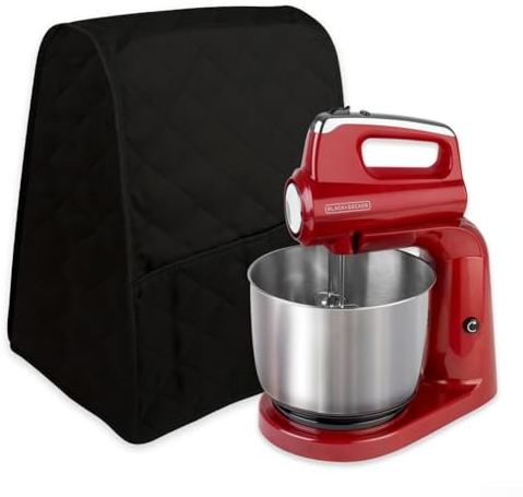 Hasaller Housse anti-poussière pour mixeur sur socle Compatible avec la plupart des batteurs sur socle Facile à nettoyer (Noir)