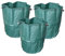 3x SECURA Gartenabfallsack/Laubsack - 300 Liter Fassungsvermögen, Robuster und Wiederverwendbarer Gartensack für Gartenabfälle und Laub