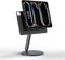 LULULOOK Supporto Magnetico per iPad Pro 11 M4 (2024), Lega di Alluminio, Sospensione, Pieghevole e Regolabile, con Base Girevole a 360°, Supporto Ipad, Supporto Tablet per Ufficio (Grigio)