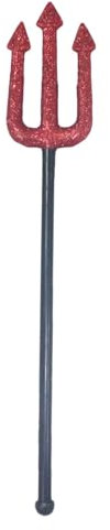Firulab Bâtons du Diable pour Adultes, Lance Jouet | Décor de Fourche à Pas de Diable d’Halloween,Accessoires de Costume de Diable, Accessoires de démon, équipement de Performance sur scène pour