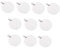 Sewroro 10St Kettenanhänger personalized personalised Tags-Anhänger zum Gravieren leere Haustiermarke gravierte etiketten selber machen Blanks -Stahl-Tag Stahl Grey