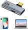 Homirty Adaptador USB C OTG, Tipo C 100W PD de Carga USB C a Doble USB C Splitter para iPhone 15 Pro MAX, Google TV Chromecast 2020, MacBook, Samsung Galaxy S22/S23(Gris)