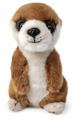Living Nature Plüschtier stehendes Baby Erdmännchen Spielzeug