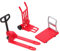 IMIKEYA 1 Set Carrello Mini Carrello a Mano in Miniatura Giocattolo Per Il Carrello Elevatore Per Carrello Della Spesa Giocattolo Mini Carrello Della Spesa Plastica Rosso