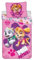Paw Patrol Skye & Everest Bettwäsche-Set 135x200 cm + 65x65 cm – Kinderbettwäsche aus Baumwoll-Mischgewebe – Offizielles Lizenzprodukt – Rosa Design für Mädchen – Weich, farbenfroh & pfleg