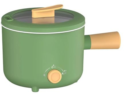 Multi-Function Electric Cooking Pot, Double-Speed Insulated Non-Stick Rice Cooker, Portable Hot Pot for Home and Travel, 1.8L Capacity