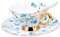 MUCKLILY Set Tazze e in per e Tè Tazza da Colazione con Design e Ergonomico Adatta per Bevande Calde e Fredde
