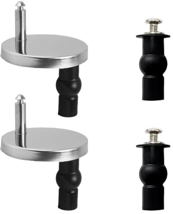 2 Viti Di Copertura, 2 Viti Di Espansione, Pezzi Di Ricambio Pieghevoli Per Sedili Igienici, Cura Del Bagno, Installazione Semplice, Fibbia Fissa Del Coperchio.