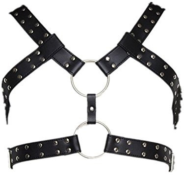 Shawa Herren Gay Harness Geschirre Leder Einstellbar Körper Bondage Fetisch Erotik Brust Geschirr Dessous Sexy Kleidung Reizvolle Bondage SM Fesseln Sexspielzeug